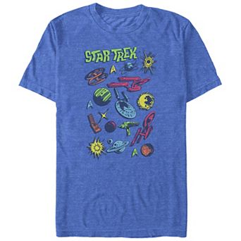 Big & Tall Star Trek Pop Color Icons Graphic Tee