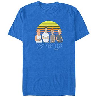 Big & Tall King Of The Hill Yep Sunset Graphic Tee