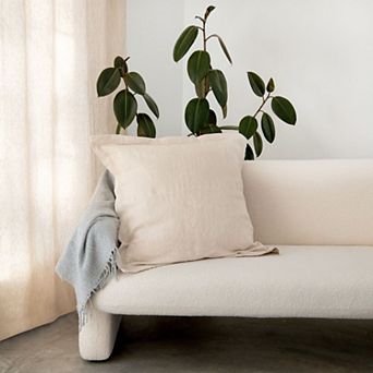 Flanged French Linen Euro Pillow