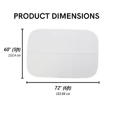 Midlee Washable Pee Pad for Dogs 60" x 72" Pack of 3