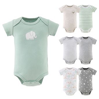 The Peanutshell Baby Neutral Safari Bodysuits for Boys and Girls, 7-Pack