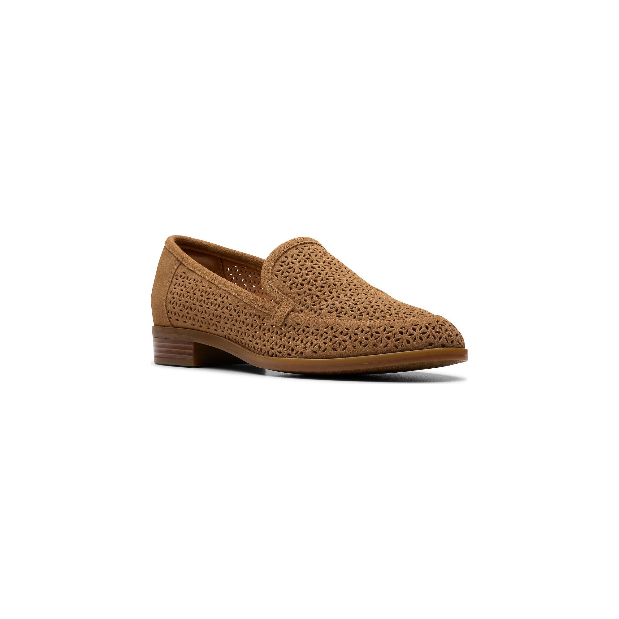 Clarks Trish Cove Womens Suede Loafers, Size: 5, Dark Brown Suede