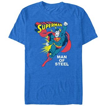 Big & Tall DC Comics Superman Man Of Steel Vintage Poster Graphic Tee