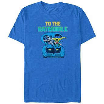 Big & Tall DC Comics Batman And Robin To The Batmobile Graphic Tee