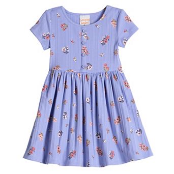 Baby & Toddler Girl Jumping Beans® Ribbed Henley Dress
