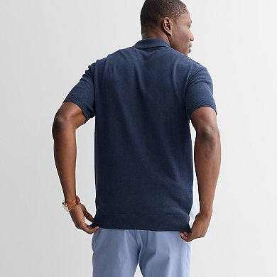 Men's Apt. 9® Short Sleeve Blocked Zipper Polo