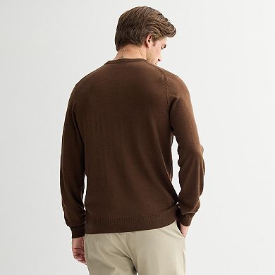 Men's Apt. 9® Long Sleeve Merino Texture Crew Sweater