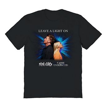 Men's Papa Roach & Carrie Underwood Leave The Light On Charity Graphic Tee
