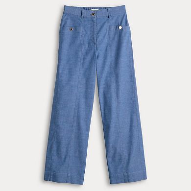 Women's Thalia Sodi Cropped Chambray Pants