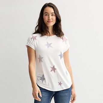 Women's Apt. 9® Embellished Short Sleeve Tee