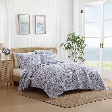 Laura Ashley Leona Floral Quilt Set with Shams