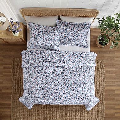 Laura Ashley Leona Floral Quilt Set with Shams