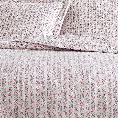 Laura Ashley Marta Pink Quilt Set with Shams
