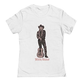 Junior's Willie Nelson Master Pose Graphic Tee