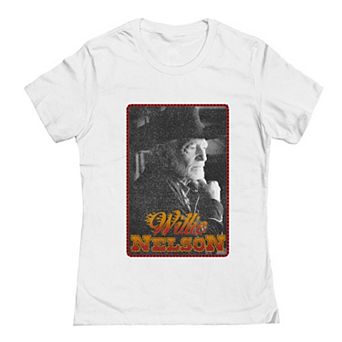 Junior's Willie Nelson Flame Logo Graphic Tee