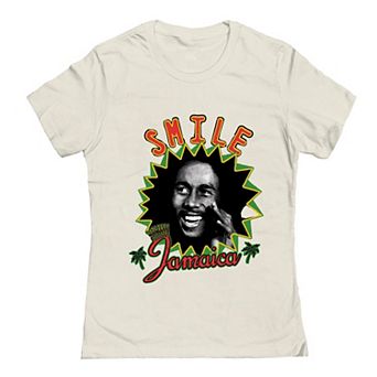Junior's Bob Marley Smile Jamaica Bob Graphic Tee