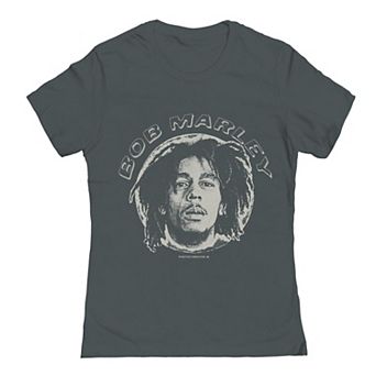 Junior's Bob Marley Bob Face Circle Graphic Tee