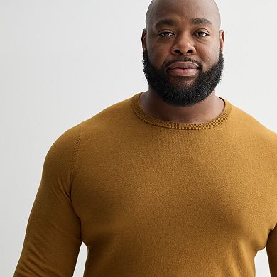 Big & Tall Sonoma Goods For Life® Jersey Crewneck Sweater