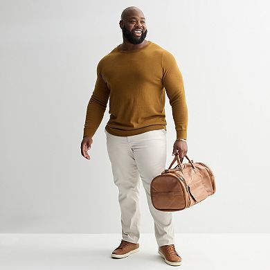 Big & Tall Sonoma Goods For Life® Jersey Crewneck Sweater