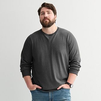 Big & Tall Sonoma Goods For Life® Lightweight Crewneck Sweater