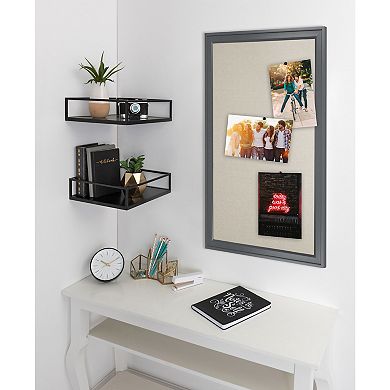 Bosc Framed Linen Fabric Pinboard