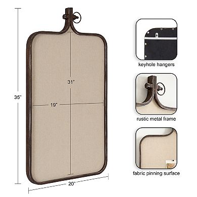 Yitro Metal Framed Fabric Pinboard