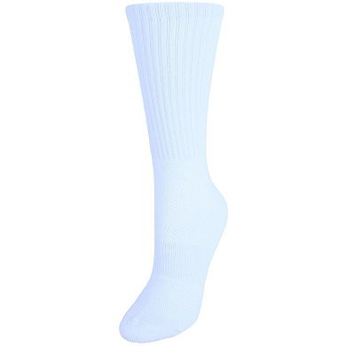CTM Women's Dry and Cool Cushioned Crew Socks (Pack of 2)
