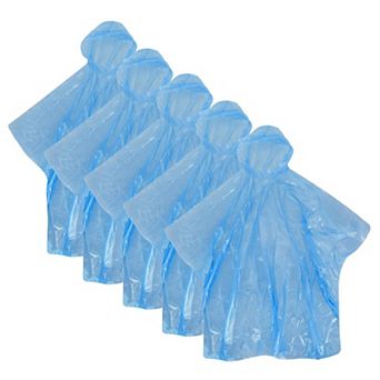 Ctm Adult Disposable Rain Ponchos (pack of 5)