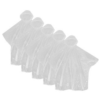 Ctm Adult Disposable Rain Ponchos (pack of 5)