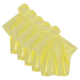 Ctm Adult Disposable Rain Ponchos (pack of 5)