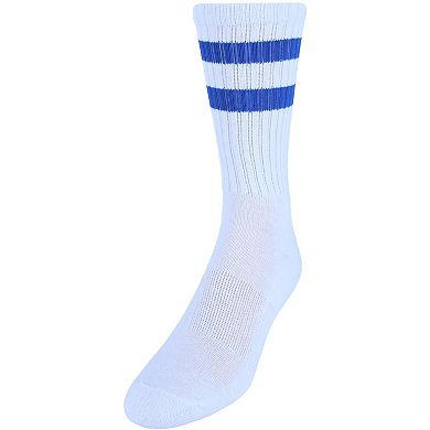 CTM Men's Crew Striped Socks (3 Pairs)