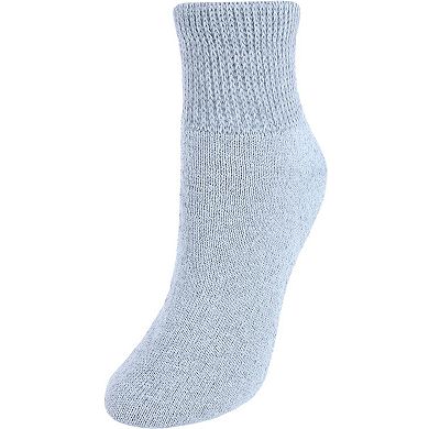 CTM Women's Diabetic Ankle Socks (3 Pair Pack)