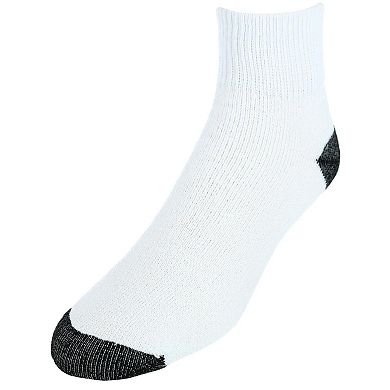 CTM Men's Cotton Blend Ankle Socks (4 Pair Pack)