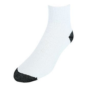 CTM Men's Cotton Blend Ankle Socks (4 Pair Pack)