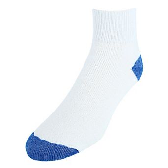 CTM Men's Cotton Blend Ankle Socks (4 Pair Pack)