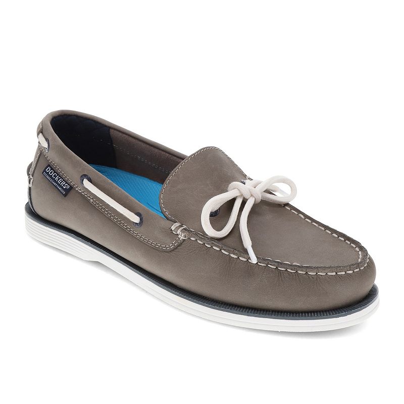 Dockers® Darnell Men's Leather Boat Shoes, Size: 7 Medium, Grey
