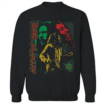 Junior's Bob Marley Trenchtown Graphic Fleece Sweatshirt