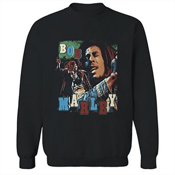 Junior's Bob Marley Rootsrock Graphic Fleece Sweatshirt