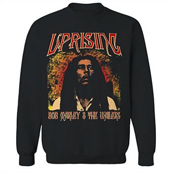 Junior's Bob Marley Uprising Bob Graphic Fleece Sweatshirt