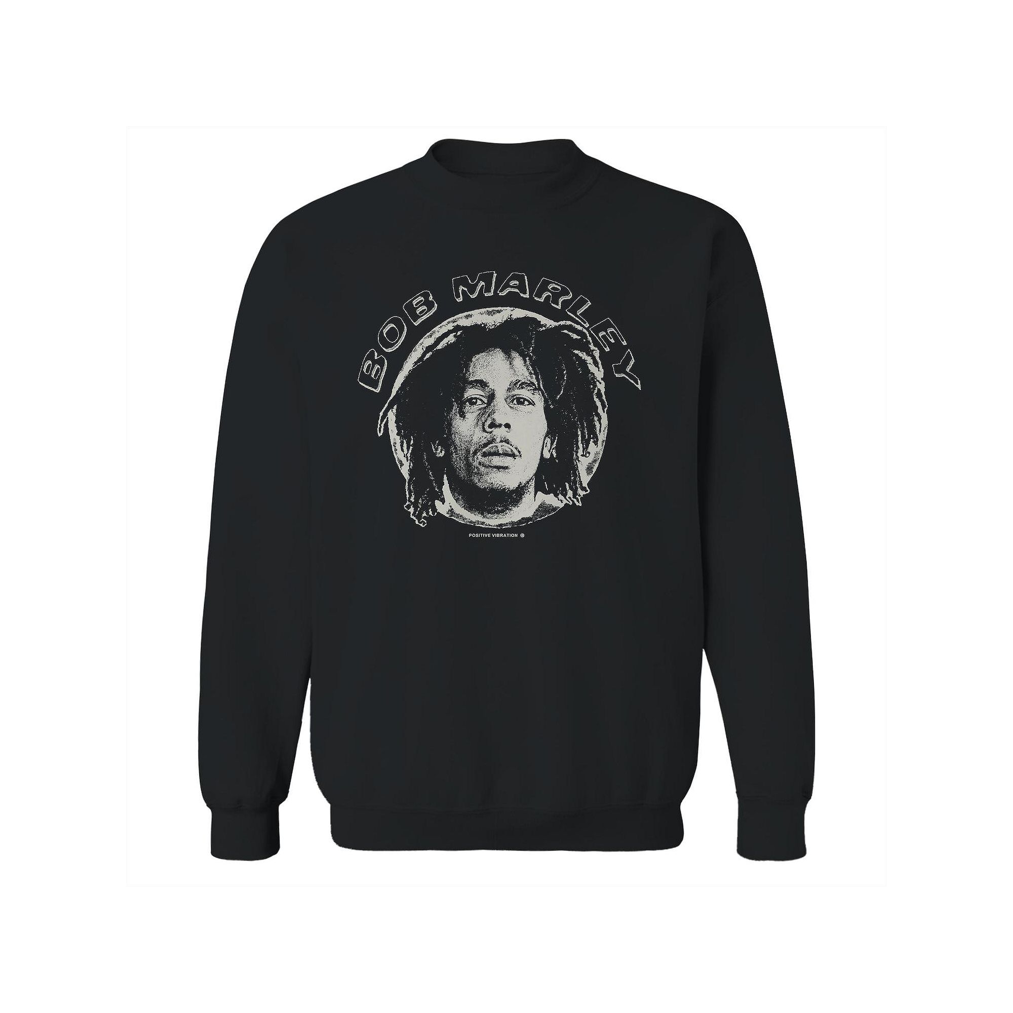 Juniors Bob Marley Bob Face Circle Graphic Fleece Sweatshirt, Womens, Siz