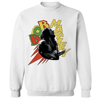 Junior's Bob Marley Bob Shapes Graphic Fleece Sweatshirt