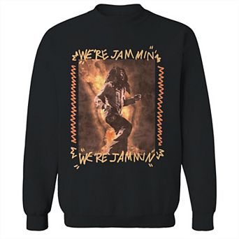 Junior's Bob Marley Were Jammin Photo Graphic Fleece Sweatshirt