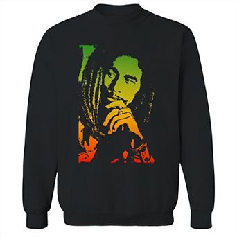Junior's Bob Marley Rastafari Gradient Graphic Fleece Sweatshirt