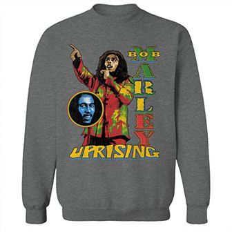 Junior's Bob Marley Uprising Live Graphic Fleece Sweatshirt