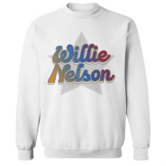 Junior's Willie Nelson The Star Graphic Fleece Sweatshirt