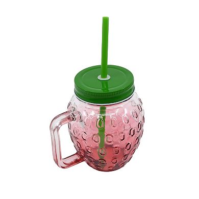 Textured Glass Jar Tumbler