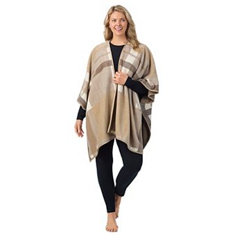 Plus Size Cuddl Duds® Cozy Plush Reversible Wrap