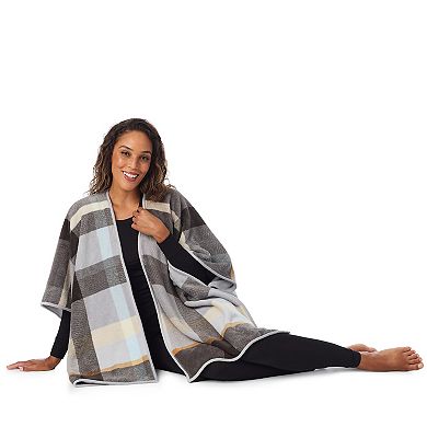 Women's Cuddl Duds Cozy Plush Reversible Pajama Wrap