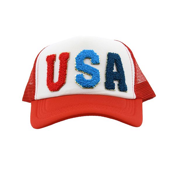 USA Trucker Hat - Red