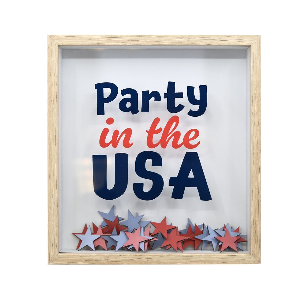 Party in The USA Shaker Sign Table Decor